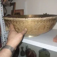 کاسه تمام قلم برنجی