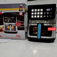 سرخ کن سیلور کرست 15لیتر دو المنت نمایشگر مانیتوری|اجاق گاز و لوازم برقی پختوپز|گرگان, |دیوار