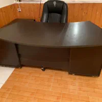 فروش میز مدیریت ام دی اف خارجی صفحه دوبل|مبلمان اداری|نور, |دیوار