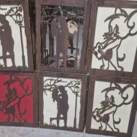 6 عدد لوستر فانتزی چوبی همه باهم زیر قیمت