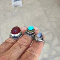 معاوضه انگشتر عقیق و فیروزه