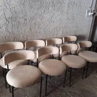 میز و صندلی ناهارخوری پارچه تدی و فلز|کافی‌شاپ و رستوران|تهران, خرمشهر|دیوار