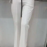 شلوار کرپ مازراتی دابل سفید مناسب