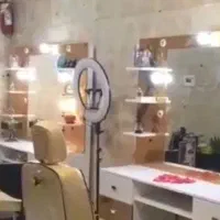 دکورسفیدطلای ارایشگا|آرایشگاه و سالن‌های زیبایی|یاسوج, |دیوار