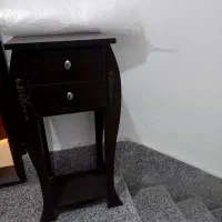 میز تلفن با دو کشو