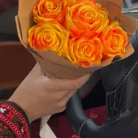 دسته گل روبانی