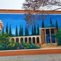 نقاشی دیواری ،نقاشی مدرسه ،مدارس،طرح سنگ
