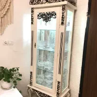 بوفه گنجه ویترین هالوژن دار