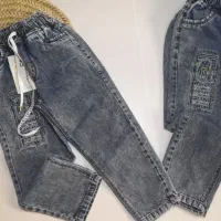 شلوار جین  کتان مشکی  کتان کرمی  سایز بندی داره