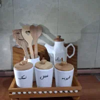 ست سرامیکی و چوبی|ظروف سرو و پذیرایی|تاکستان, |دیوار