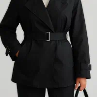 بارانی آستردار کمربند دار|لباس|سهند, |دیوار