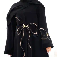 مانتو عبا الیزه مشکی محرمی