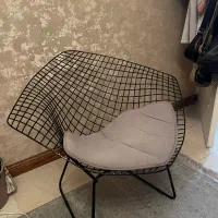 صندلی طوسی ساده