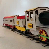 قطار چوبی طرح ذغال سنگ