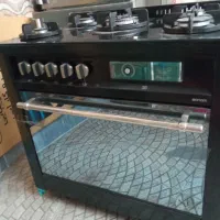 اجاق گاز طرح فر صفحه شیشه ای