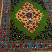 فرش دستباف کف ساده سبز (بساک کرج هستیم )|فرش|تهران, شهرک غزالی|دیوار