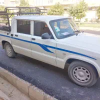 مزدا دوکابین سفید1400 کارمندی بدون رنگ وضربه