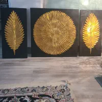 سه عدد تابلو  طلایی