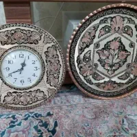 ساعت و سینی قلمکاری اصفهان