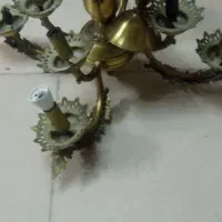 لوستر شمعدان برنزی برنجی|لوستر و چراغ آویز|مشهد, طلاب|دیوار