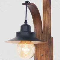 چراغ دیواری چوبی لامپ خور کافه رستوران چراغ خواب