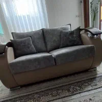 مبل ۷ نفره چرم و پارچه