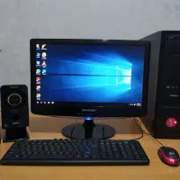 کامپیوتر پرسرعت ddr3 رم 8 هارد 500 مانیتور 19