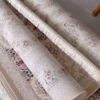 دو عدد فرش ۹ متری گل برجسته اکرلیک