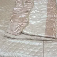 روتختی دونفره ساتن طلایی