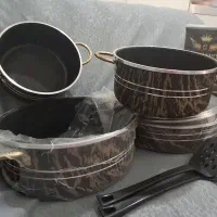 سرویس قابلمه طرح ماربل|ظروف پخت‌وپز|تهران, سبلان (لشگر)|دیوار