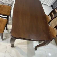 میز شش نفره نهارخوری غذاخوری با چهارتا صندلی|میز و صندلی غذاخوری|کرمان, |دیوار