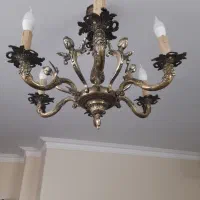 لوستر 6 شاخه برنزی|لوستر و چراغ آویز|تهران, دانشگاه شریف|دیوار