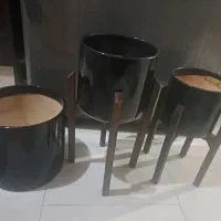 سه تا گلدون زیبا کاملا سالم