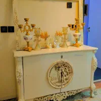 میز اینه و کنسول و شمعدان