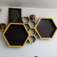 دکور۶ضلعی مغازه|کتابخانه، شلف، قفسههای دیواری|نجفآباد, هفده شهریور|دیوار