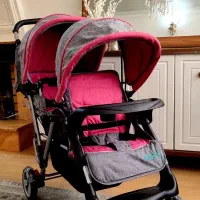 کالسکه دوقلو پشت سرهم دوقولو دو قلو دونفره ۲قلو|کالسکه و لوازم جانبی|تهران, پونک|دیوار