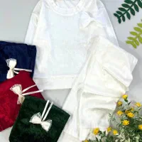 ست مخملی پاپیونی