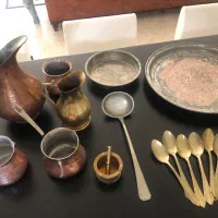 ظروف مسی قدیمی|کلکسیون اشیاء عتیقه|تهران, اقدسیه|دیوار