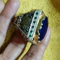 انگشتر نقره یاقوت کبود