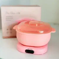 دستگاه وکس سیلیکونی تاشو دکمه دار صورتی