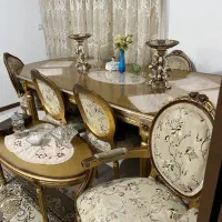نهارخوری ۷ نفره و۴ عدد مبل تکی