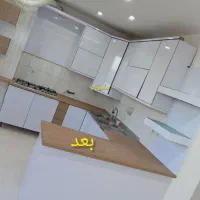 برچسب کابینت برجسته کمد دیواری درب ورودی چوبی|خدمات پیشه و مهارت|قم, باجک یک|دیوار
