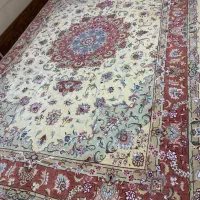 (فرش حق زاده)جفت فرش۶متری۴۰رج علیا گل ابریشم|فرش|تبریز, |دیوار