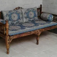 شاه نشین ترمه یزد|پشتی|قم, امامزاده ابراهیم|دیوار