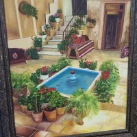 تابلو رنگ روغن قاب شده