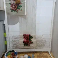 تابلو فرش همراه با دار قالی