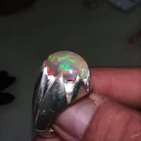 انگشتر اوپال 10قیراتی فول رفلکس|جواهرات|قم, پردیسان|دیوار