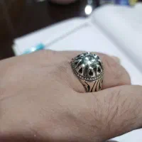 انگشت نقره باسنگ الماس روسی