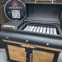 باربیکیو کابینت دار پلوپز دار BBQ گاز ذغال ۱متر