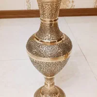 گلدان و پارچ برنزی طرح دار (توضیحات)|صنایع دستی و سایر لوازم تزئینی|تهران, خاک سفید|دیوار